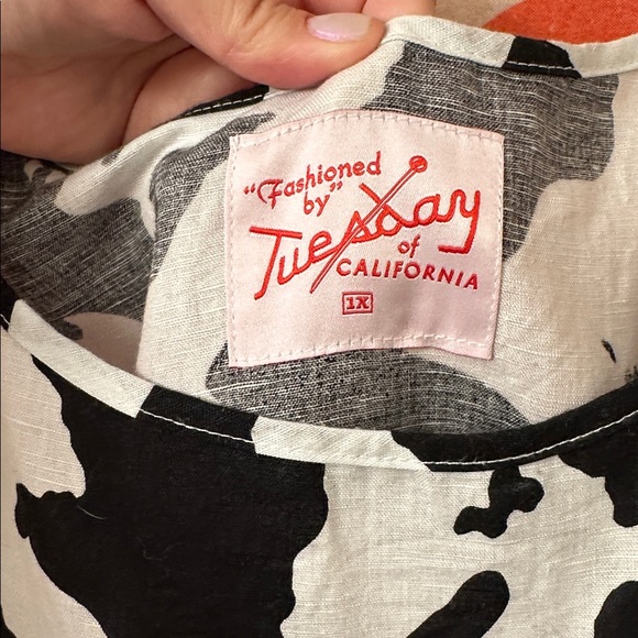 Tuesday of California cow print dress - Picture 3 of 5